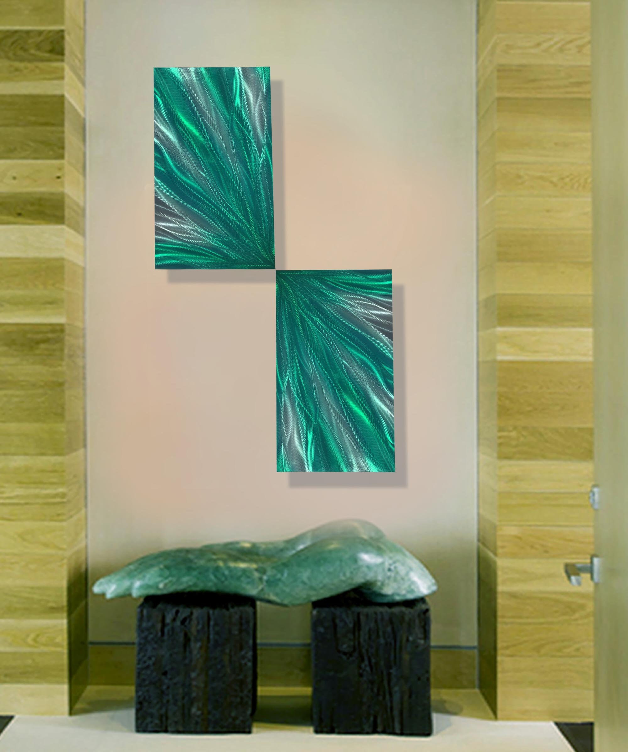 Viele Farben Malerei METAL Wand abstrakte Kunst smart moderne | Etsy