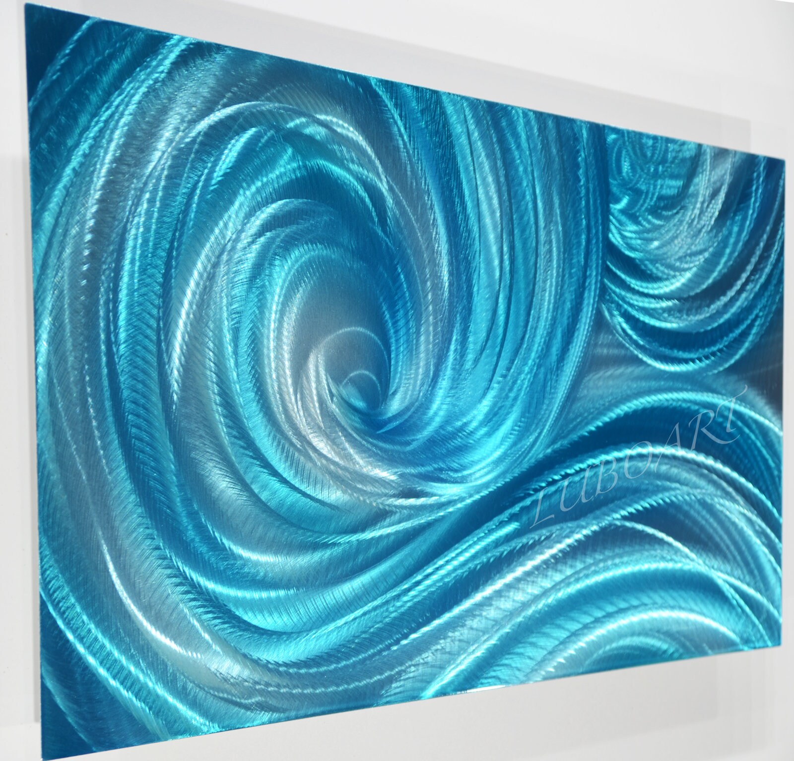 Kleines Kunstwerk auf Aluminium Metall Home Office Dekor | Etsy