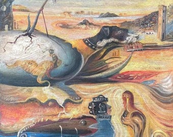 Salvador Dalí, Öl auf Leinwand
