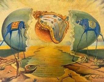 Salvador Dalí, Öl auf Leinwand