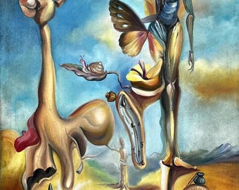 Salvador Dalí, Öl auf Leinwand
