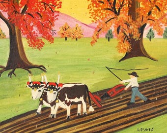 Maud Lewis, Öl auf Leinwand