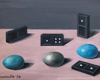 Gertrude Abercrombie, Öl auf Leinwand