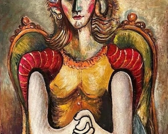 Pablo Picasso, Öl auf Leinwand