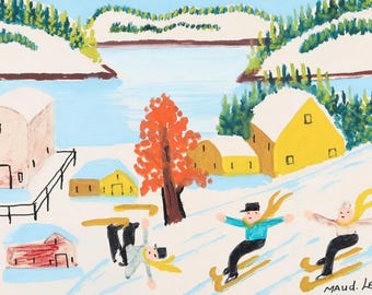 Maud Lewis, Öl auf Leinwand