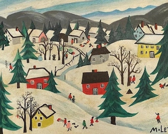 Maud Lewis oil on canvas