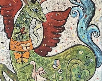 Henry Faulkner, Öl auf Leinwand