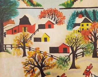 Maud Lewis oil on canvas