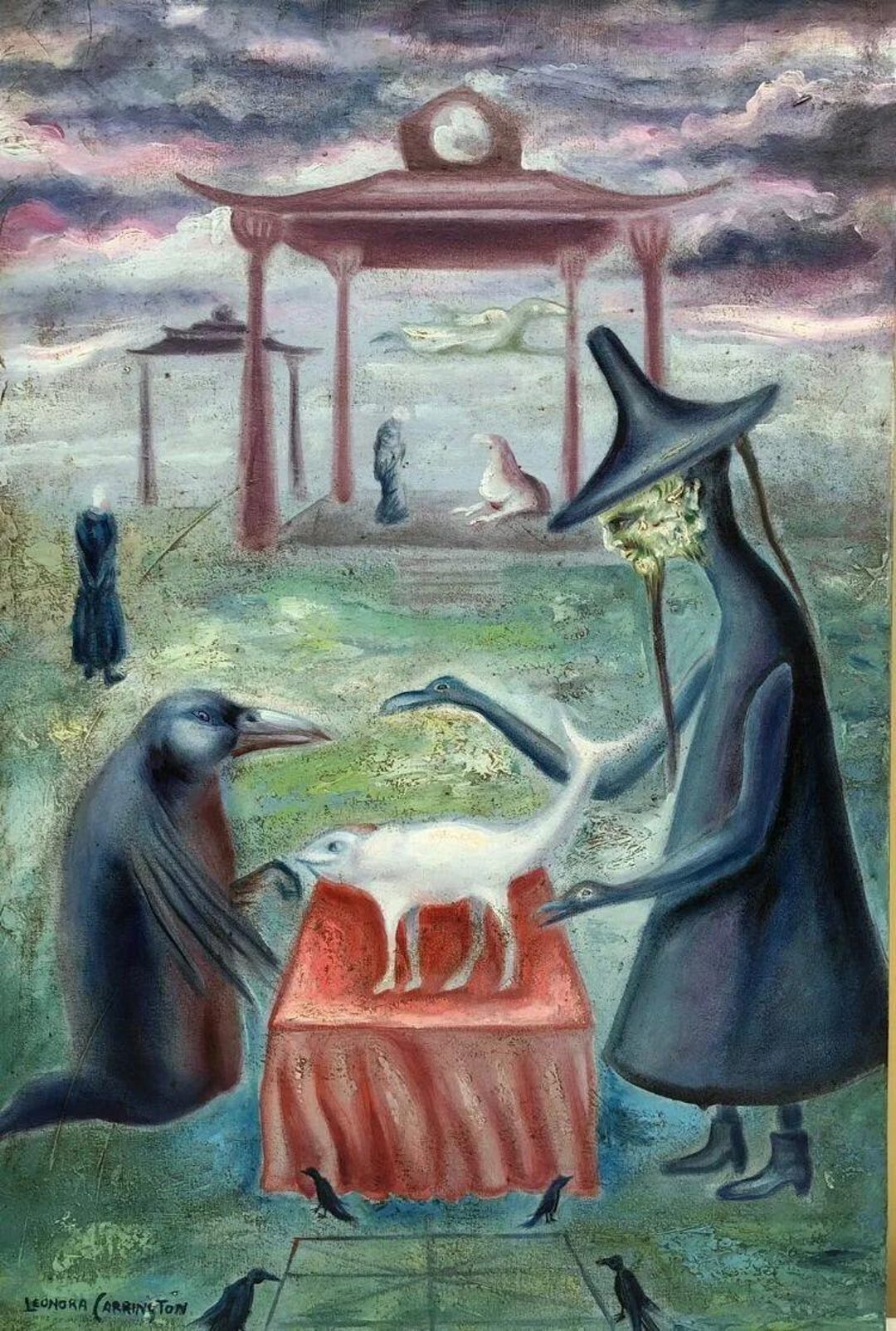 Leonora Carrington Oil on Canvas - Etsy