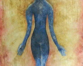 Leonora Carrington, Öl auf Leinwand