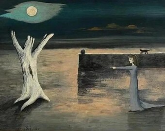 Gertrude Abercrombie, Öl auf Leinwand