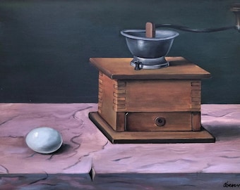 Gertrude Abercrombie, Öl auf Leinwand