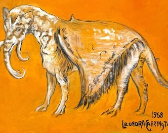 Leonora Carrington, Öl auf Leinwand