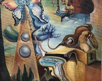 Salvador Dalí, Öl auf Leinwand