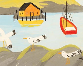 Maud Lewis, Öl auf Leinwand
