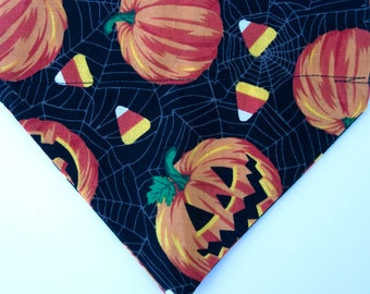 Halloween Dog bandana over the collar slip on, Size Small