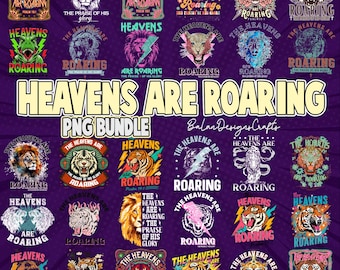 Pacote de imagens PNG "Os Céus Estão Rugindo", Salmo 19:1 em PNG, Versículo Bíblico em PNG, Frases de Fé, Design com Citação Bíblica, Provérbios Bíblicos, Mulheres Boho em PNG