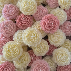 Velas flotantes de peonía hechas a mano: colores y aromas personalizables