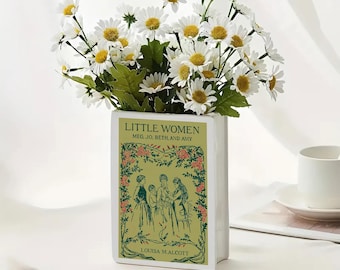 Little Women Ceramic Book Vase