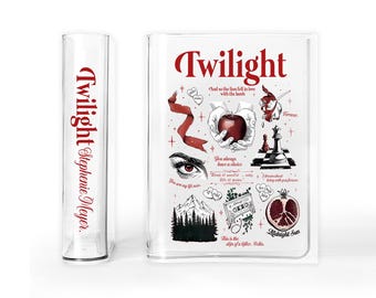 Retro Vintage Twilight Acrylic Book Vase