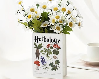 Herbology Plants Wizard Pottery Bookshelf Ceramic Book Vase