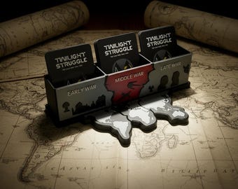 Twilight Struggle Card Holder Stand, Board Game Accessories & Deck Cardholders, Strategy Game Organiser