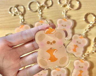 Comfys Pumpkin Keychain | Cute Keychain | Acrylic Keychain | Kawaii Bag Accessories | Keychains | Fall Themed Keychain | Pumpkins