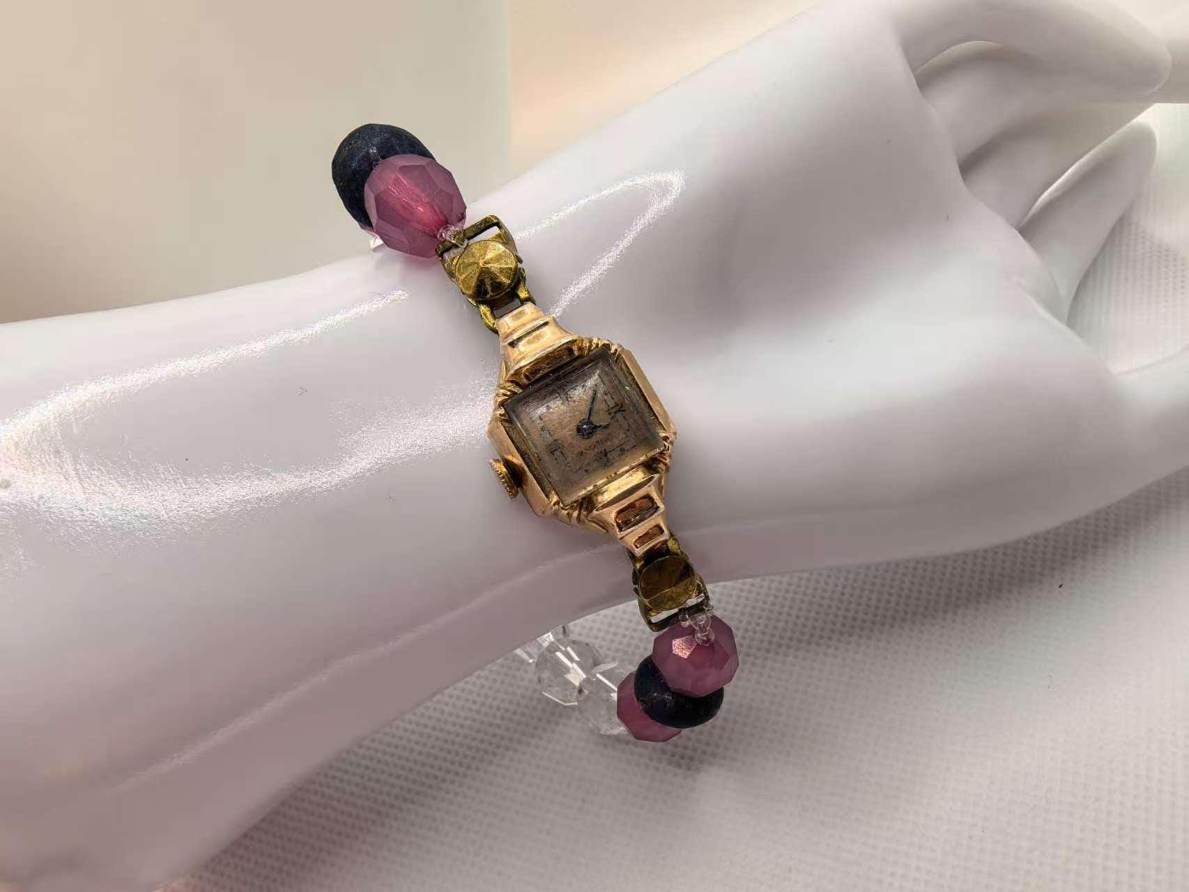 Bulova Watch | 14K Gold Watch | Lapis Lazuli Watch Vintage Bulova Watch | AAA Jewelers main image 2