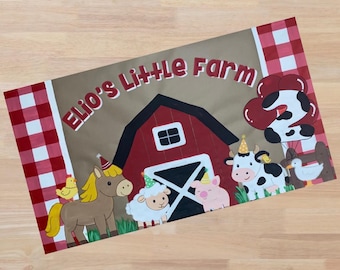 Custom Hand Painted Party Banner – 3x5 Personalized Backdrop