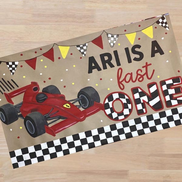 Hand Painted Custom Party Banner – Personalized Birthday Backdrop