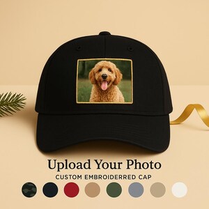 Custom Photo Patch Dad Hat | Personalized Embroidered Cap