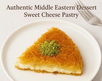 Receta de Kunafa / Postre auténtico de Oriente Medio / Pastel de queso dulce / Descarga digital instantánea P