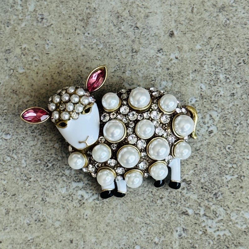 Sheep Brooch - Etsy
