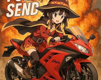 Megumin Kawasaki Vinyl Aufkleber