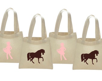 cowgirl party favor bags, cow girl candy bags, rodeo party bag, western birthday party bag, pink cowgirl goodie bag, cowgirl cutie party bag