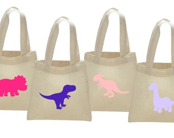 Personalized Dinosaur birthday favor bags, girl Dino favors bags, Dino girl birthday bags, Dinosaur girls favor, Dinosaur favor bags,