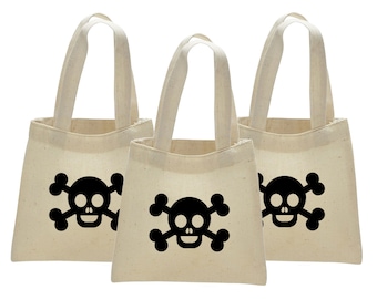 Pirate party favor bags, Pirate favors bags, Pirate birthday bags, pirate party bags, pirate baby shower favor bags, skull and crossbone bag
