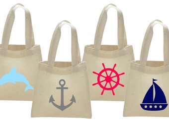 Sailing party favor bags, Nautical baby shower favor bags, Sail Away birthday bag, Ahoy its a Boy Favor Bag, Nautical Wedding BAg