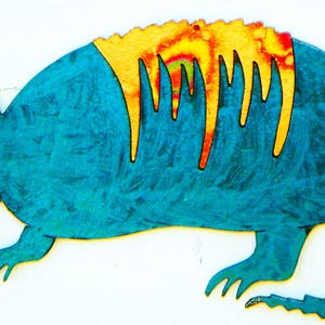 CopperCutts Armadillo 4.25&quot; x 7.75&quot; Rustic Wall Plaque
