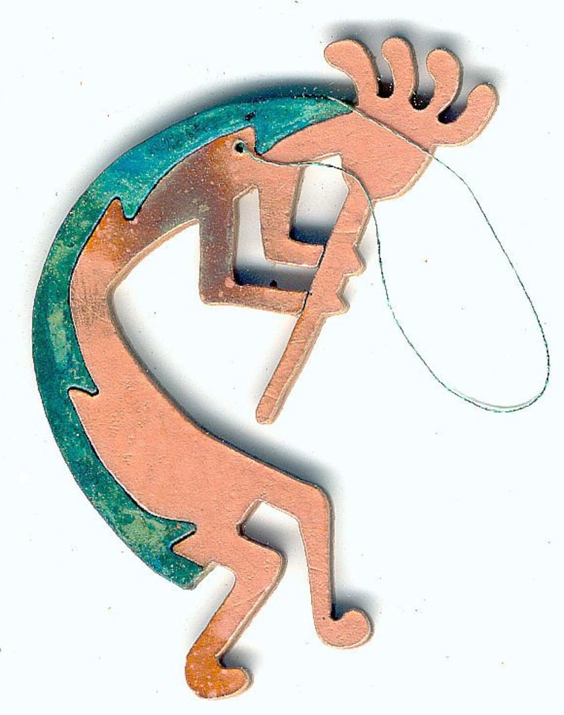 Coppercutts Kokopelli Ornament Rustic Southwest Copper and Etsy
