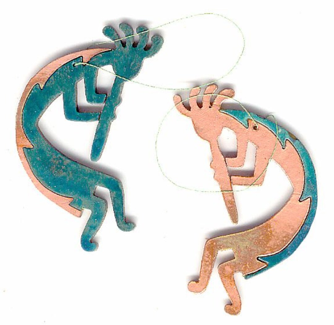 Coppercutts Kokopelli Ornament Rustic Southwest Copper and Etsy