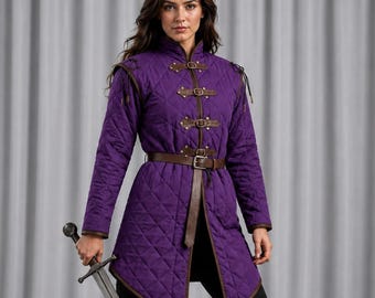 Purple Knightess Gambeson Armour