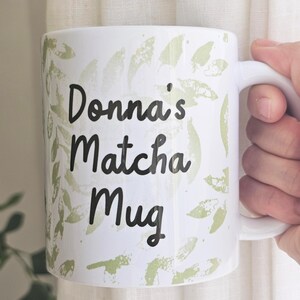 Custom "But First, Matcha" Mug – Personalized Matcha Lover Gift bild 2