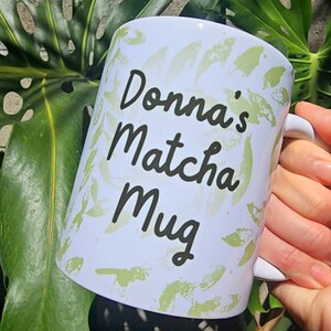 Custom "But First, Matcha" Mug – Personalized Matcha Lover Gift bild 4