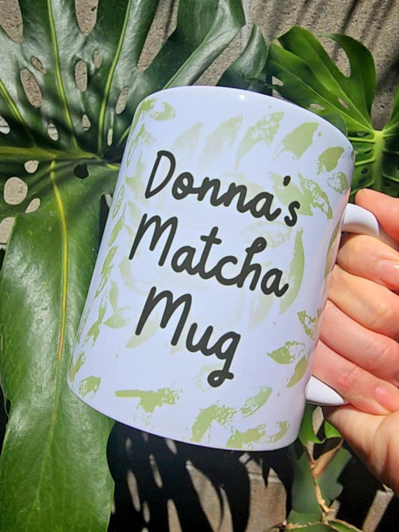 Custom "But First, Matcha" Mug – Personalized Matcha Lover Gift bild 4