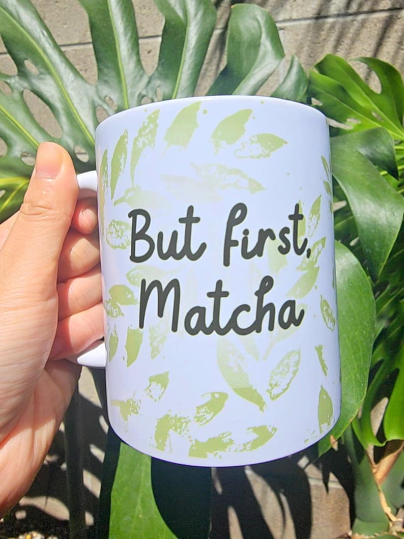 Custom "But First, Matcha" Mug – Personalized Matcha Lover Gift bild 5