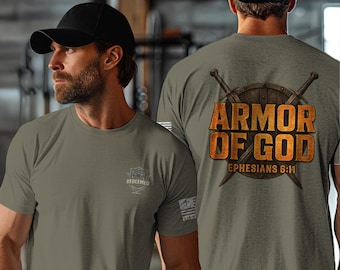 Armor of God T-Shirt, Ephesians 6:11, Christian Warrior Tee