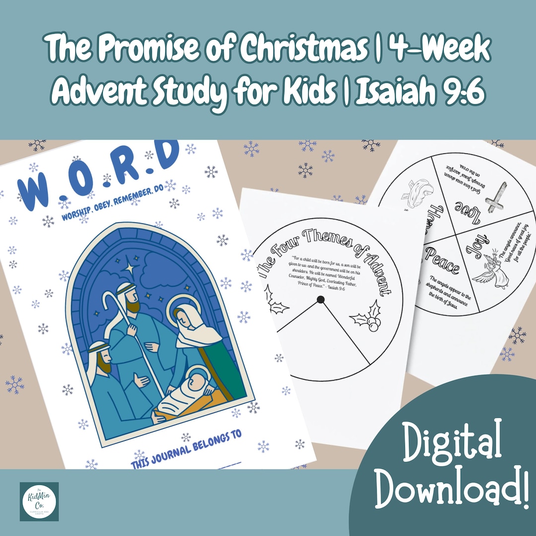 Kids' Advent Bible Study | 4-week Curriculum (digital Download) - Etsy