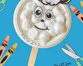 Psalm 23:1 Sheep Craft Kit | Bible Lesson Craft for Kids | Sunday School Activity | Christian Preschool Craft