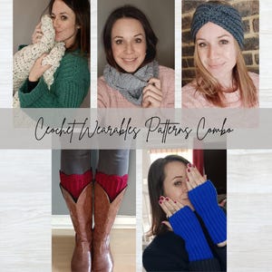 Beginner Crochet Wearables Patterns Combo (PDF Download)